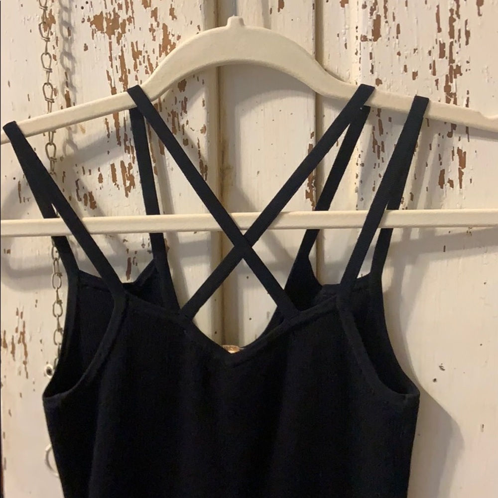 Maje Black Rib Tank Top - Picture 4 of 4